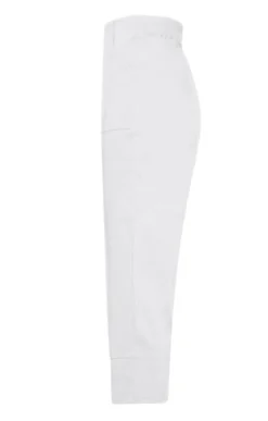 Ladies Elastic Crop Trousers -House Of Bruar TP23015WHITE 1