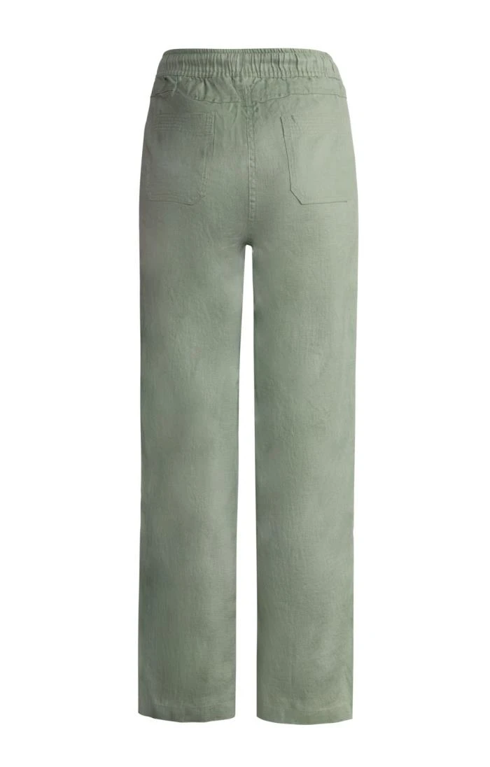 Ladies Lebek Linen Tie Waist Trousers 3 Ladies Lebek Linen Tie Waist Trousers - Image 3