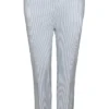 Ladies Anna Montana Fine Stripe Pull On Trousers