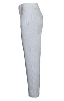 Ladies Anna Montana Fine Stripe Pull On Trousers -House Of Bruar TP23142NAVYWHITE 1