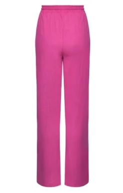 Ladies Linen Feel Trousers -House Of Bruar TP23301PINK 2