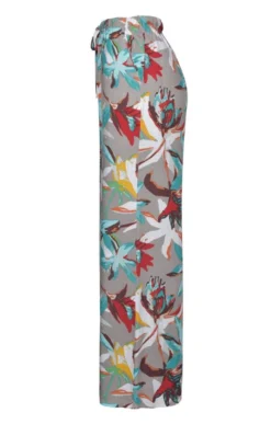 Ladies Print Trousers -House Of Bruar TP23505TAUPEFLORAL 1