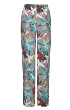 Ladies Print Trousers -House Of Bruar TP23505TAUPEFLORAL 2