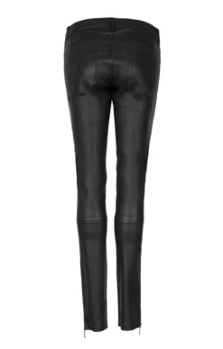 Ladies Five Pocket Lamb Nappa Jeans 5 Ladies Five Pocket Lamb Nappa Jeans -House Of Bruar TP25418BLACK 2