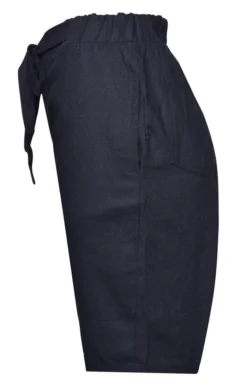 Ladies Linen Mix Shorts -House Of Bruar TP32162NAVY 1