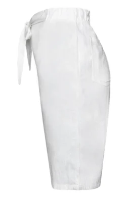 Ladies Linen Mix Shorts -House Of Bruar TP32162WHITE 2