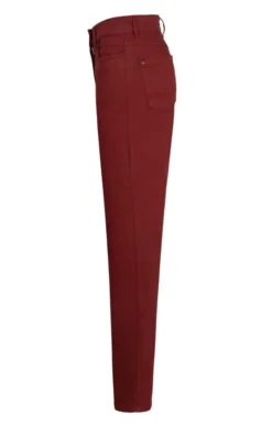 Ladies Coloured Denim Jeans -House Of Bruar TP40001BURGUNDY 1 1