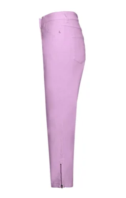 Ladies Denim Crop Zip Ankle Jeans -House Of Bruar TP74110LILAC 1