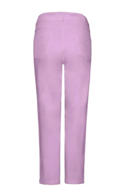 Ladies Denim Crop Zip Ankle Jeans -House Of Bruar TP74110LILAC 2 1
