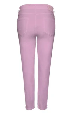 Ladies Denim Crop Zip Ankle Jeans -House Of Bruar TP74110PINK 2 1