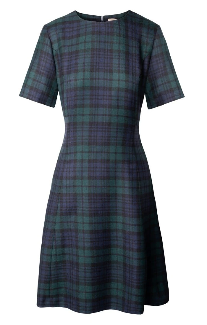 Ladies Plaid Swing Dress 4 Ladies Plaid Swing Dress - Image 4