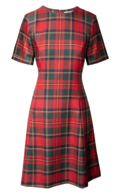 Ladies Plaid Swing Dress