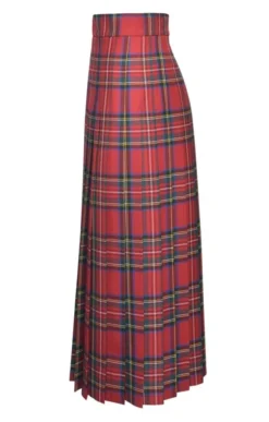 Ladies All Round Pleat Skirt 10 Ladies All Round Pleat Skirt -House Of Bruar TQ01093REDSTEWART 2