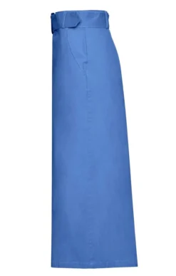 Ladies Chino Long Skirt -House Of Bruar TQ11012MIDBLUE 2