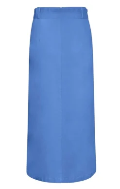 Ladies Chino Long Skirt -House Of Bruar TQ11012MIDBLUE 3