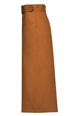 Ladies Chino Long Skirt -House Of Bruar TQ11012OCHRE 1