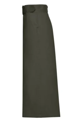 Ladies Chino Long Skirt -House Of Bruar TQ11012OLIVE 2