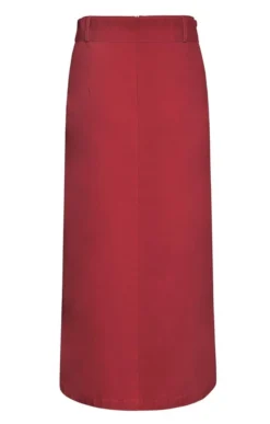 Ladies Chino Long Skirt -House Of Bruar TQ11012RED 3