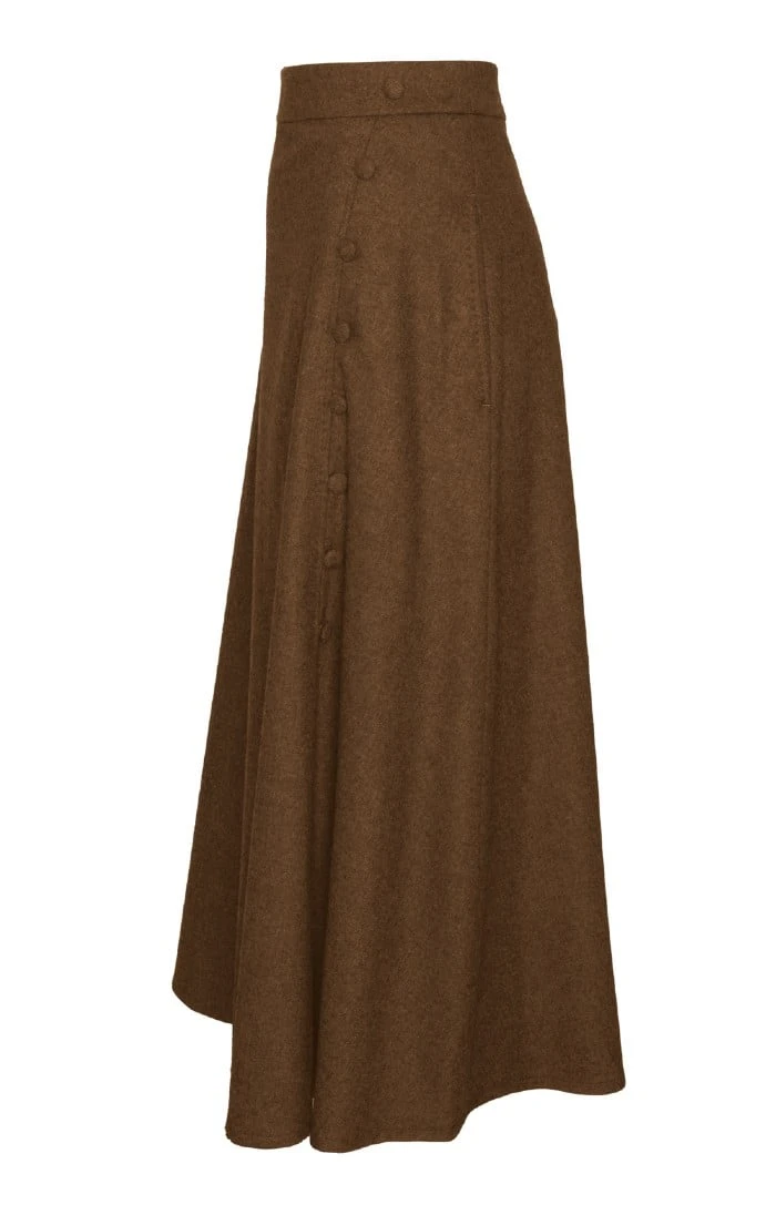Ladies Button Swing Skirt 4 Ladies Button Swing Skirt - Image 4