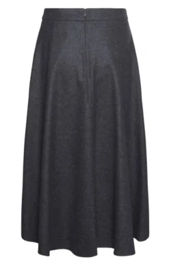 Ladies Button Swing Skirt 20 Ladies Button Swing Skirt -House Of Bruar TQ11102CHARCOAL 2 1