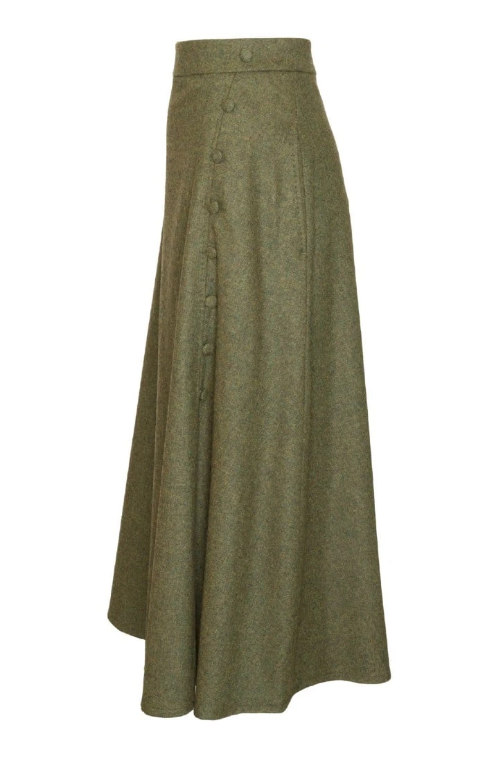 Ladies Button Swing Skirt 9 Ladies Button Swing Skirt - Image 9