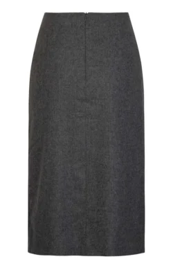 Ladies Double Vent Flannel Skirt 18 Ladies Double Vent Flannel Skirt -House Of Bruar TQ11118CLIFFTOPGREYMEL 3