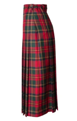 Ladies Gold Button Skirt 18 Ladies Gold Button Skirt -House Of Bruar TQ11225MUTEDRED 2