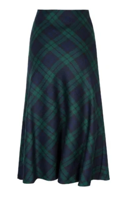 Ladies Plaid Bias Skirt 19 Ladies Plaid Bias Skirt -House Of Bruar TQ11255BLACKWATCH 3