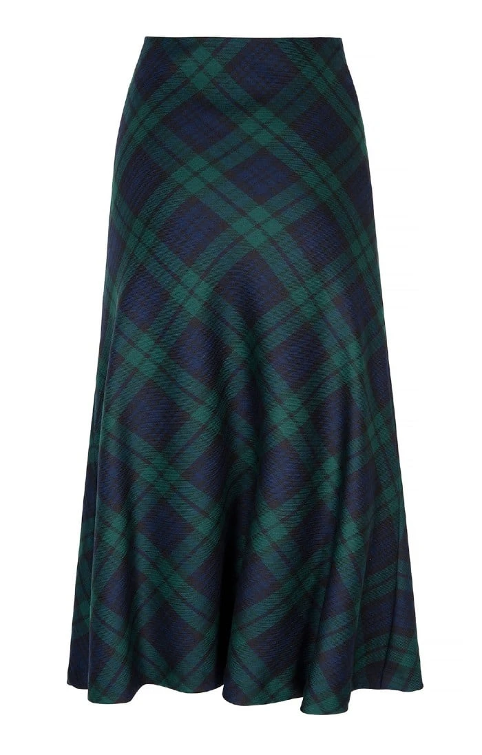 Ladies Plaid Bias Skirt 6 Ladies Plaid Bias Skirt - Image 6