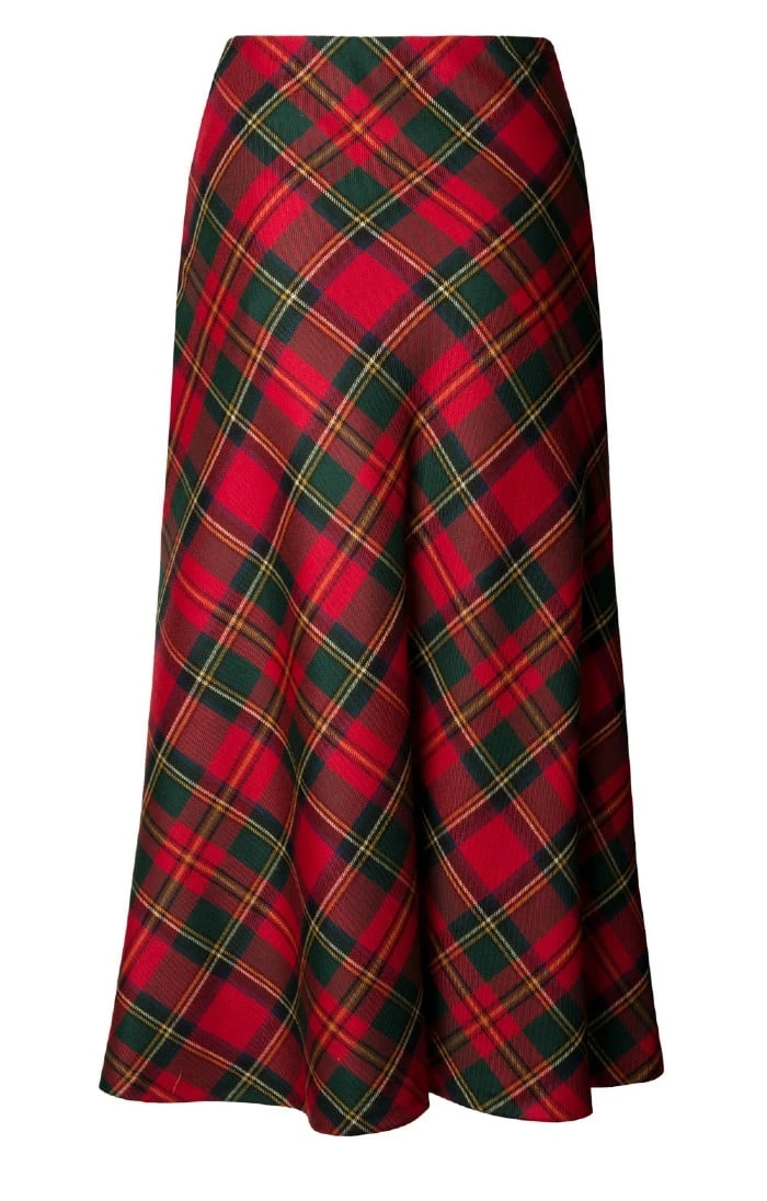Ladies Plaid Bias Skirt 14 Ladies Plaid Bias Skirt - Image 14