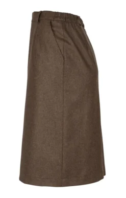 Ladies Classic Flannel Skirt 8 Ladies Classic Flannel Skirt -House Of Bruar TQ11265BROWNMEL 2