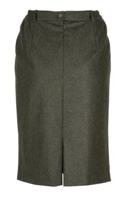 Ladies Classic Flannel Skirt 11 Ladies Classic Flannel Skirt -House Of Bruar TQ11265LODEN 2