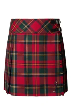 Ladies Plaid Short Kilt 21 Ladies Plaid Short Kilt -House Of Bruar TQ11280MUTEDRED 1