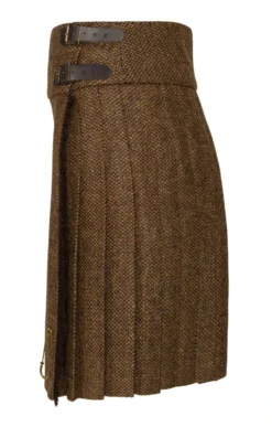 Ladies Short Tweed Kilt 19 Ladies Short Tweed Kilt -House Of Bruar TQ11340PEATBCORN 1