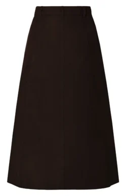 Ladies Moleskin Long Skirt 29 Ladies Moleskin Long Skirt -House Of Bruar TQ12016DKBROWN 2
