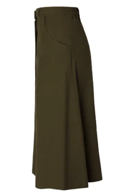 Ladies Moleskin Long Skirt 36 Ladies Moleskin Long Skirt -House Of Bruar TQ12016OLIVE 2