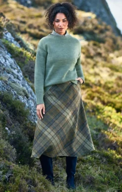 Ladies Tweed Swing Skirt