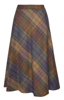 Ladies Tweed Swing Skirt -House Of Bruar TQ12150HIGHLANDDAWN 2