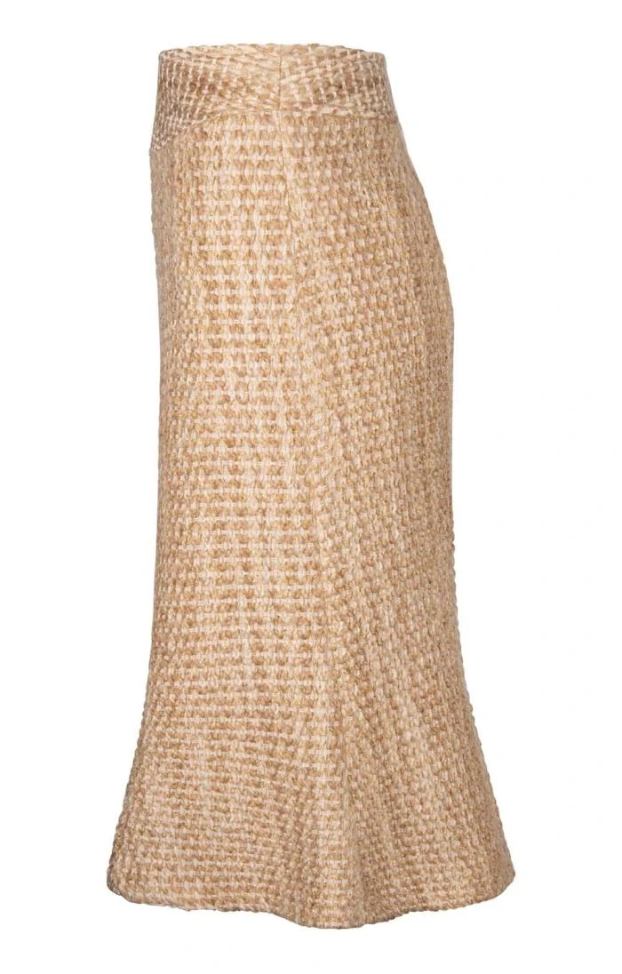 Midi Fluted Bouclé Skirt 3 Midi Fluted Bouclé Skirt - Image 3