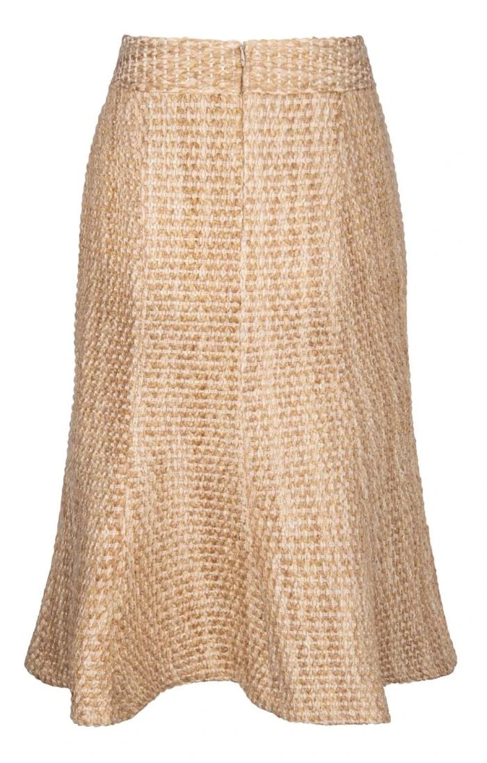 Midi Fluted Bouclé Skirt 4 Midi Fluted Bouclé Skirt - Image 4