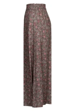 Ladies Floaty Print Skirt -House Of Bruar TQ22036OLIVERABBIT 1 1
