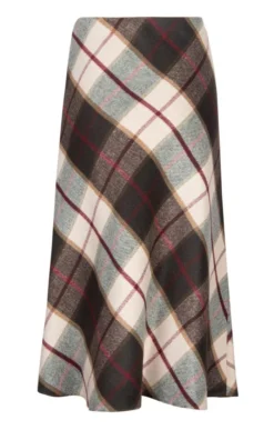 Ladies Wool Swing Skirt -House Of Bruar TQ22063CREAMBURGCHECK 2
