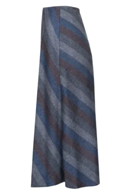 Ladies Wool Swing Skirt -House Of Bruar TQ22063DENIMGREYHB 1