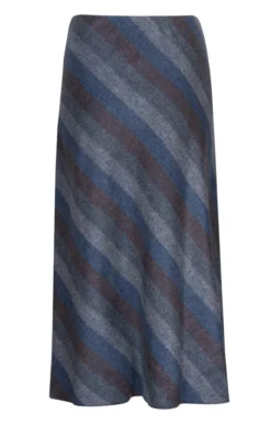 Ladies Wool Swing Skirt -House Of Bruar TQ22063DENIMGREYHB 2