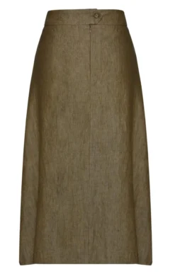 Ladies Linen Lomond Skirt -House Of Bruar TQ22102HESSIAN 3