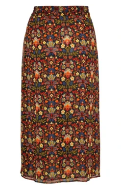 Ladies Chiffon Floaty Skirt 13 Ladies Chiffon Floaty Skirt -House Of Bruar TQ22148BLACKTHORNBLOOM 3