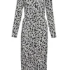 Ladies Spot Print Shirt Dress