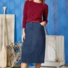 Ladies Denim Pencil Skirt