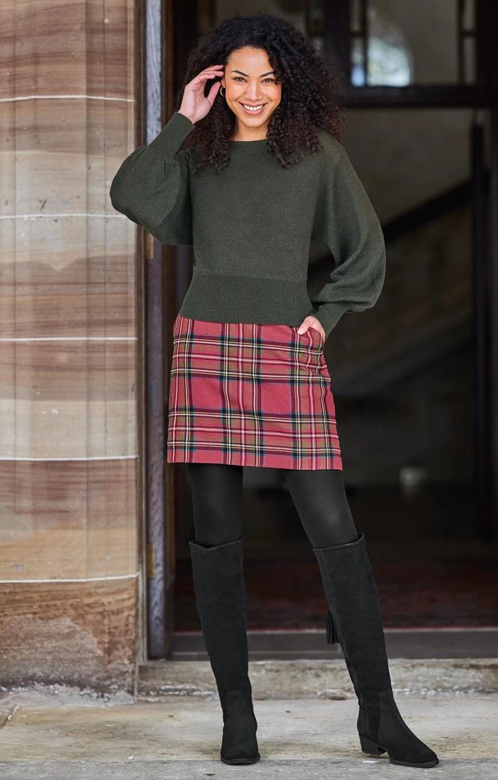 Ladies Tartan Mini Skirt 2 Ladies Tartan Mini Skirt - Image 2