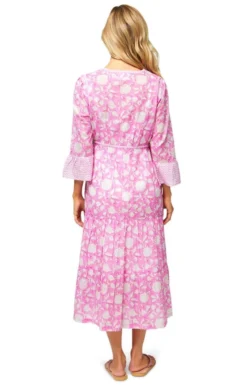 Ladies Hayden Cotton Dress 7 Ladies Hayden Cotton Dress -House Of Bruar TQ23074ORNTEFLWRPNKWHT 1